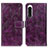 Funda de Cuero Cartera con Soporte Carcasa K04Z para Sony Xperia 5 IV Morado