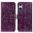 Funda de Cuero Cartera con Soporte Carcasa K04Z para Sony Xperia 5 V Morado