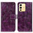 Funda de Cuero Cartera con Soporte Carcasa K04Z para Vivo V23 5G Morado