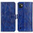 Funda de Cuero Cartera con Soporte Carcasa K04Z para Wiko Y82 Azul