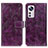 Funda de Cuero Cartera con Soporte Carcasa K04Z para Xiaomi Mi 12 5G Morado