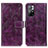 Funda de Cuero Cartera con Soporte Carcasa K04Z para Xiaomi Poco M4 Pro 5G Morado