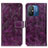 Funda de Cuero Cartera con Soporte Carcasa K04Z para Xiaomi Redmi 11A 4G Morado