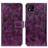 Funda de Cuero Cartera con Soporte Carcasa K04Z para Xiaomi Redmi 9 Activ Morado