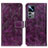 Funda de Cuero Cartera con Soporte Carcasa K04Z para Xiaomi Redmi K50 Ultra 5G Morado