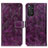 Funda de Cuero Cartera con Soporte Carcasa K04Z para Xiaomi Redmi Note 11 4G (2022) Morado