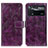 Funda de Cuero Cartera con Soporte Carcasa K04Z para Xiaomi Redmi Note 11E Pro 5G Morado