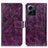 Funda de Cuero Cartera con Soporte Carcasa K04Z para Xiaomi Redmi Note 12 4G Morado