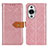 Funda de Cuero Cartera con Soporte Carcasa K05Z para Huawei Nova 11 Pro Rosa