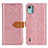 Funda de Cuero Cartera con Soporte Carcasa K05Z para Nokia C12 Plus Rosa