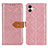 Funda de Cuero Cartera con Soporte Carcasa K05Z para Samsung Galaxy F04 Rosa