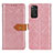 Funda de Cuero Cartera con Soporte Carcasa K05Z para Xiaomi Redmi Note 11S 4G Rosa