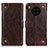 Funda de Cuero Cartera con Soporte Carcasa K06Z para Huawei Honor 50 Lite Marron