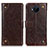 Funda de Cuero Cartera con Soporte Carcasa K06Z para Nokia C20 Plus Marron