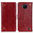 Funda de Cuero Cartera con Soporte Carcasa K06Z para Nokia C20 Plus Rojo