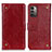 Funda de Cuero Cartera con Soporte Carcasa K06Z para Nokia G11 Rojo