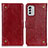 Funda de Cuero Cartera con Soporte Carcasa K06Z para Nokia G60 5G Rojo