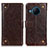 Funda de Cuero Cartera con Soporte Carcasa K06Z para Nokia X100 5G Marron