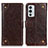 Funda de Cuero Cartera con Soporte Carcasa K06Z para OnePlus 9RT 5G Marron