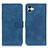 Funda de Cuero Cartera con Soporte Carcasa K06Z para Samsung Galaxy F04 Azul