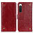 Funda de Cuero Cartera con Soporte Carcasa K06Z para Sony Xperia 10 IV Rojo