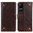 Funda de Cuero Cartera con Soporte Carcasa K06Z para Xiaomi Civi 1S 5G Marron Claro