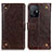 Funda de Cuero Cartera con Soporte Carcasa K06Z para Xiaomi Mi 11T 5G Marron