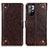 Funda de Cuero Cartera con Soporte Carcasa K06Z para Xiaomi Poco M4 Pro 5G Marron