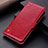 Funda de Cuero Cartera con Soporte Carcasa K06Z para Xiaomi Poco M5S Rojo