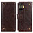 Funda de Cuero Cartera con Soporte Carcasa K06Z para Xiaomi Redmi K50 Gaming 5G Marron