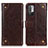 Funda de Cuero Cartera con Soporte Carcasa K06Z para Xiaomi Redmi Note 10 5G Marron