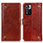 Funda de Cuero Cartera con Soporte Carcasa K06Z para Xiaomi Redmi Note 11 Pro+ Plus 5G Marron Claro