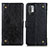 Funda de Cuero Cartera con Soporte Carcasa K06Z para Xiaomi Redmi Note 11 SE 5G Negro