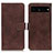 Funda de Cuero Cartera con Soporte Carcasa K07Z para Google Pixel 7 Pro 5G Marron