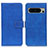 Funda de Cuero Cartera con Soporte Carcasa K07Z para Google Pixel 8 Pro 5G Azul