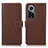 Funda de Cuero Cartera con Soporte Carcasa K07Z para Huawei Nova 9 Marron