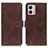 Funda de Cuero Cartera con Soporte Carcasa K07Z para Motorola Moto G53 5G Marron