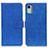 Funda de Cuero Cartera con Soporte Carcasa K07Z para Nokia C12 Azul