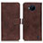 Funda de Cuero Cartera con Soporte Carcasa K07Z para Nokia C20 Plus Marron