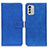 Funda de Cuero Cartera con Soporte Carcasa K07Z para Nokia G60 5G Azul