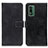 Funda de Cuero Cartera con Soporte Carcasa K07Z para Nokia XR21 Negro