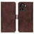 Funda de Cuero Cartera con Soporte Carcasa K07Z para OnePlus 10R 5G Marron