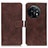 Funda de Cuero Cartera con Soporte Carcasa K07Z para OnePlus 11 5G Marron