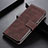 Funda de Cuero Cartera con Soporte Carcasa K07Z para OnePlus 9 Pro 5G Marron