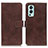 Funda de Cuero Cartera con Soporte Carcasa K07Z para OnePlus Nord 2 5G Marron