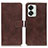 Funda de Cuero Cartera con Soporte Carcasa K07Z para OnePlus Nord 2T 5G Marron