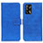 Funda de Cuero Cartera con Soporte Carcasa K07Z para Oppo A95 4G Azul