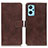 Funda de Cuero Cartera con Soporte Carcasa K07Z para Oppo K10 4G Marron