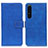 Funda de Cuero Cartera con Soporte Carcasa K07Z para Sony Xperia 1 IV SO-51C Azul