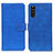 Funda de Cuero Cartera con Soporte Carcasa K07Z para Sony Xperia 10 III Azul